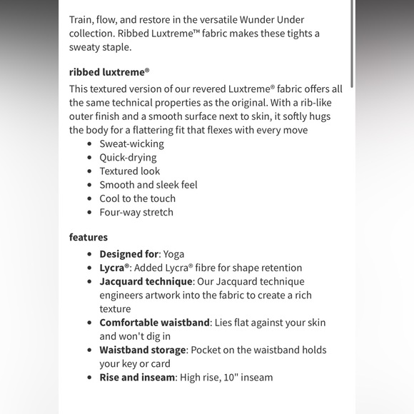 Lululemon Wunder Under Short 10" - Picture 2 of 6